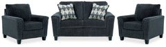 Homestyle Furniture - Ashley Furniture - Abinger Loveseat and 2 Chairs - Loveseat and 2 Chairs - 83905U5
