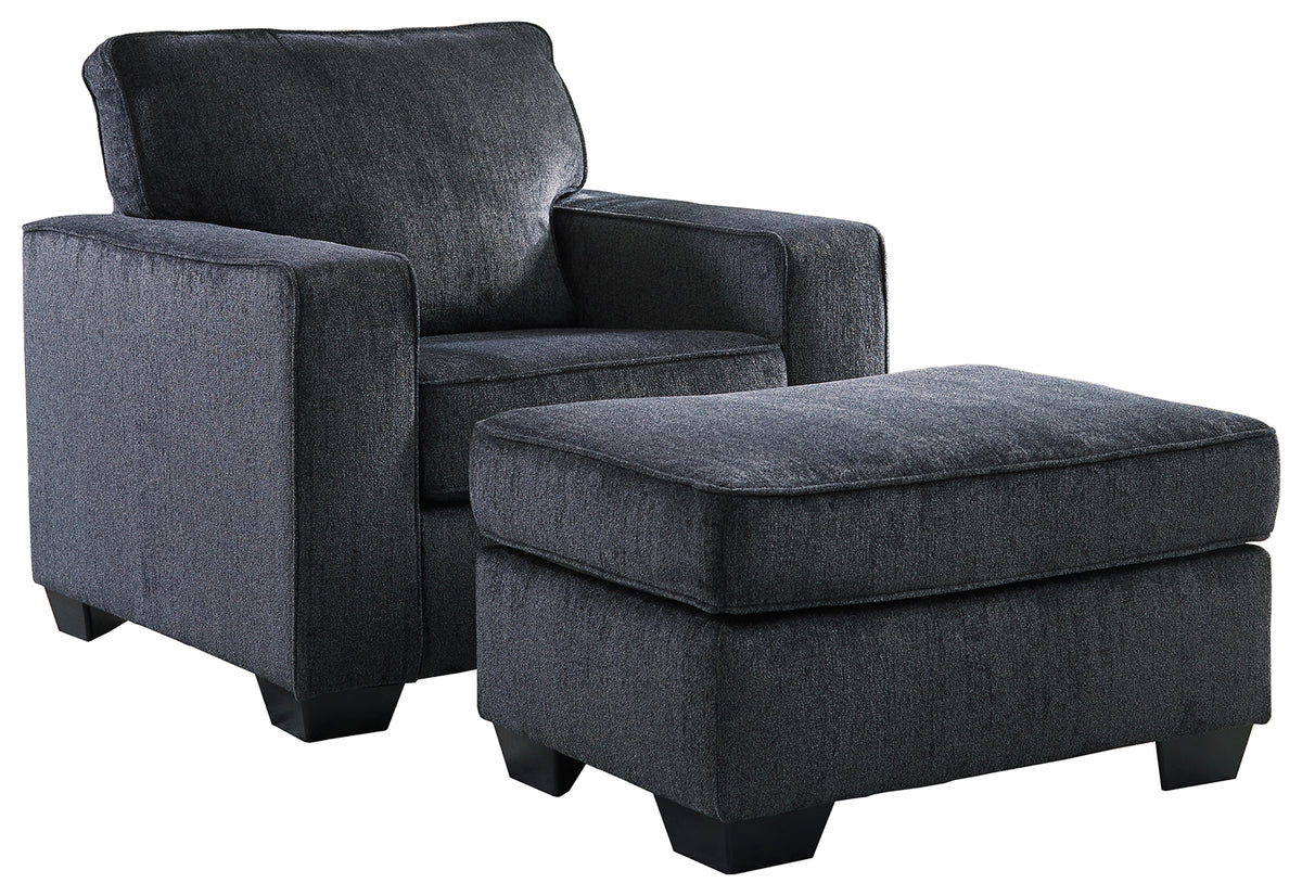 Homestyle Furniture - Ashley Furniture - Altari Chair and Ottoman - Chair and Ottoman - 87213U2