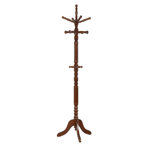 Homestyle Furniture - Coaster - Achelle 11 Hook Freestanding Coat Rack Hat Hanger Tobacco - 900769
