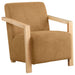 Homestyle Furniture - Coaster - Diego Upholstered Accent Arm Chair with Wood Arms Honey - 902268