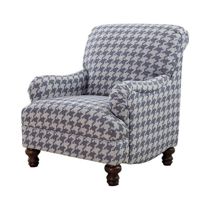 Glenn Recessed Arms Accent Chair Blue image