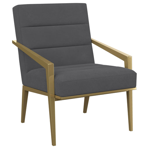 Homestyle Furniture - Coaster - Kirra Upholstered Metal Arm Accent Chair Dark Grey - 903144