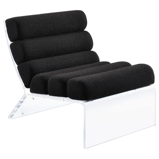Homestyle Furniture - Coaster - Serreta Boucle Upholstered Armless Acrylic Chair Black - 903162
