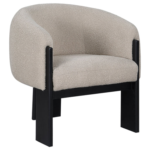 Homestyle Furniture - Coaster - Valdez Boucle Upholstered Barrel Back Accent Chair Beige - 903165