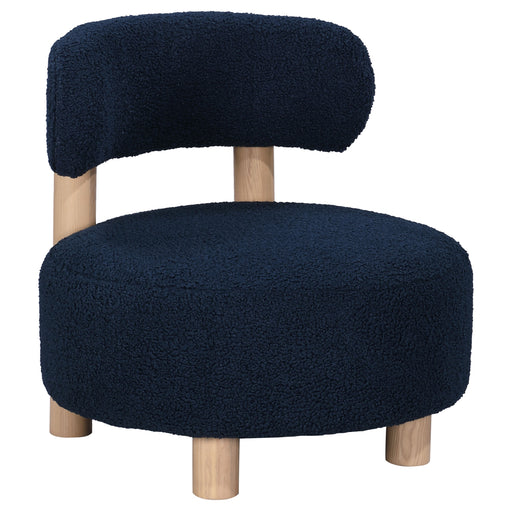 Homestyle Furniture - Coaster - Zonie Boucle Upholstered Barrel Back Accent Chair Blue - 903168
