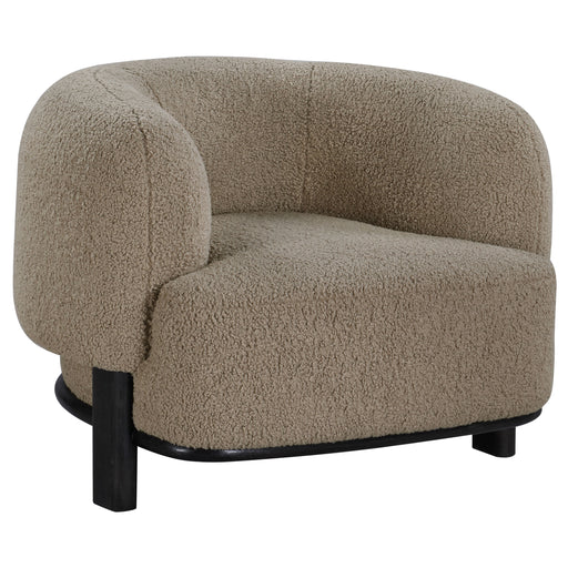 Homestyle Furniture - Coaster - Lawler Upholstered Barrel Back Accent Chair Mushroom - 903170