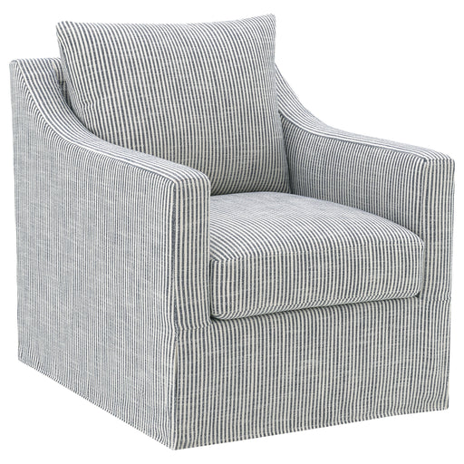 Homestyle Furniture - Coaster - Winter Upholstered Sloped Arm Accent Swivel Chair Grey - 904137