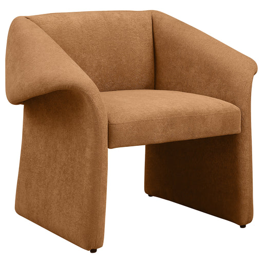 Homestyle Furniture - Coaster - Ramsey Upholstered Sloped Arm Accent Chair Honey - 907523