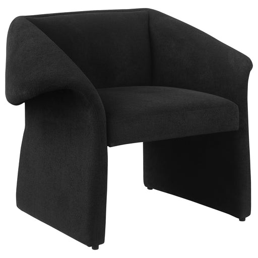 Homestyle Furniture - Coaster - Ramsey Upholstered Sloped Arm Accent Chair Black - 907524