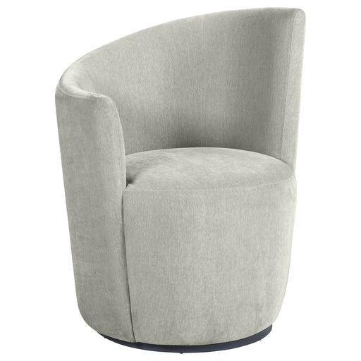 Homestyle Furniture - Coaster - Nueva Upholstered Swivel Chair Curved Backrest Dove Grey - 907527