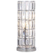 Homestyle Furniture - Coaster - Wanda 20-inch Crystal Shade Bedside Table Lamp Silver - 920235