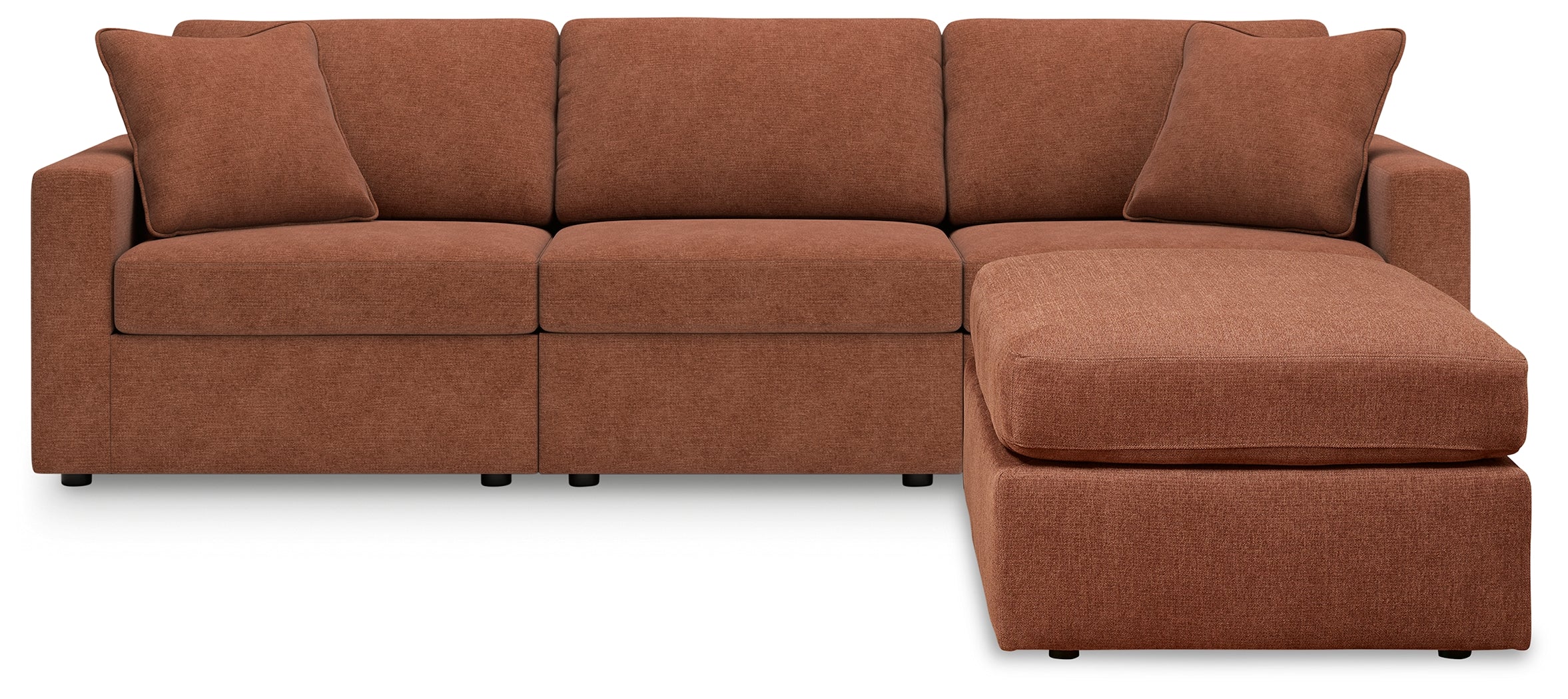 Homestyle Furniture - Ashley Furniture - Modmax 3-Piece Sectional and Ottoman - 3-Piece Sectional and Ottoman / Spice - 92102U4