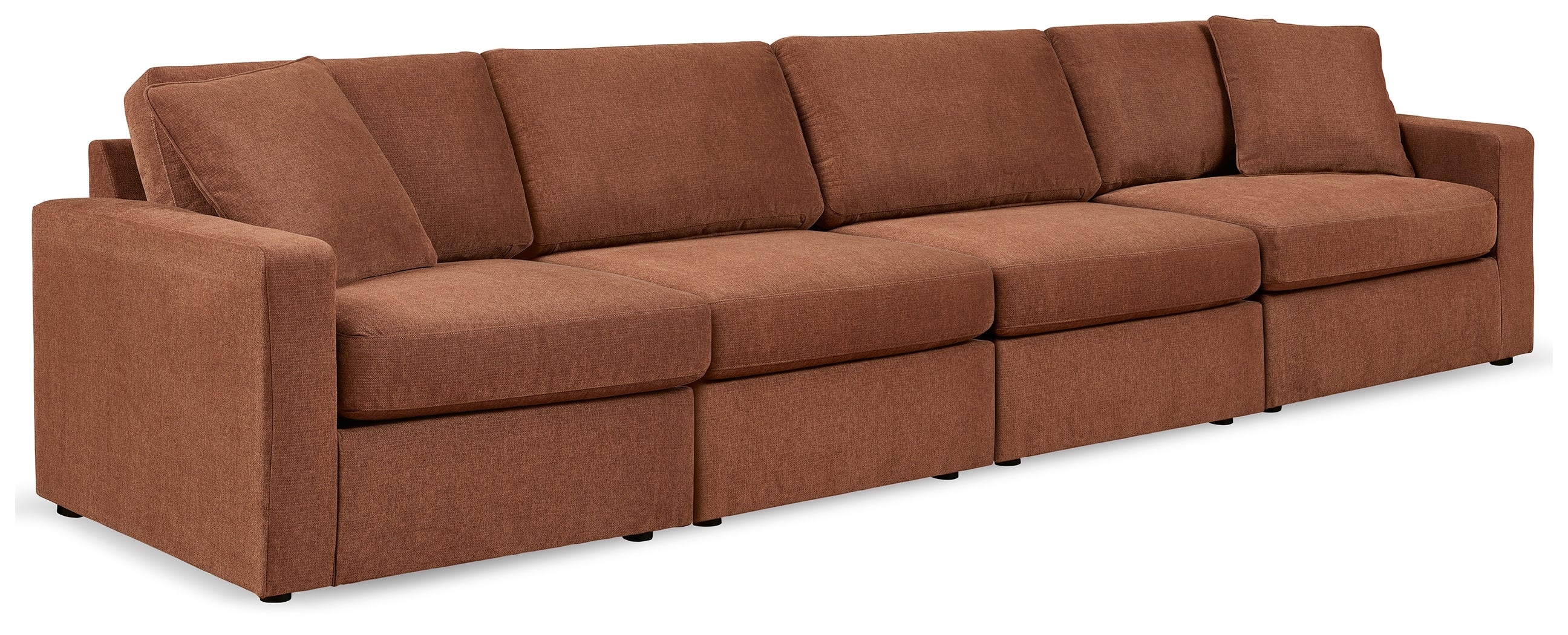 Homestyle Furniture - Ashley Furniture - Modmax 4-Piece Sectional - RAF 4-Piece Sectional / Spice - 92102S10