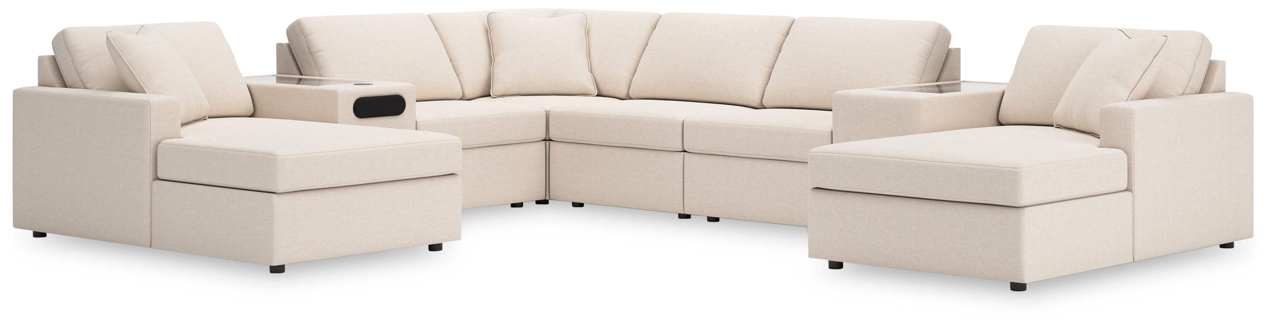 Homestyle Furniture - Ashley Furniture - Modmax 8-Piece Sectional with Chaise - RAF 8-Piece Sectional with Chaise / Oyster - 92103S31