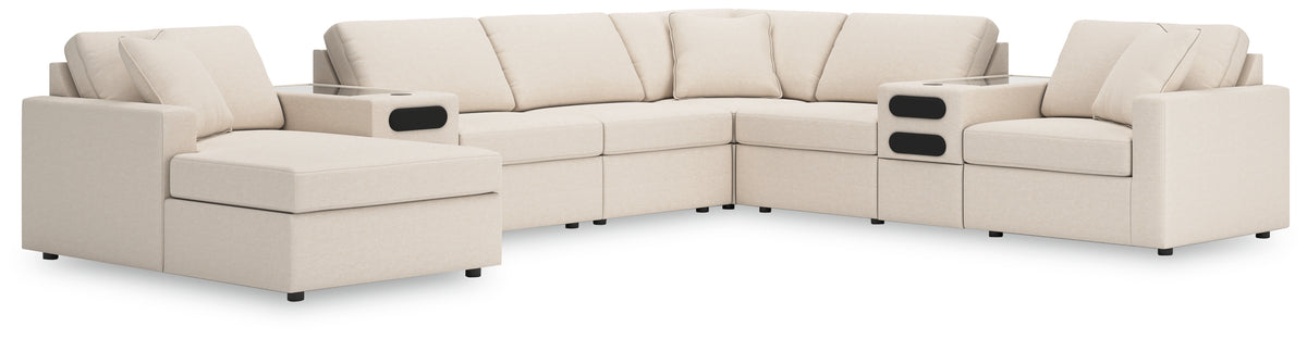 Homestyle Furniture - Ashley Furniture - Modmax 8-Piece Sectional with Audio System and Chaise - RAF 8-Piece Sectional with Audio System and Chaise - 92103S47