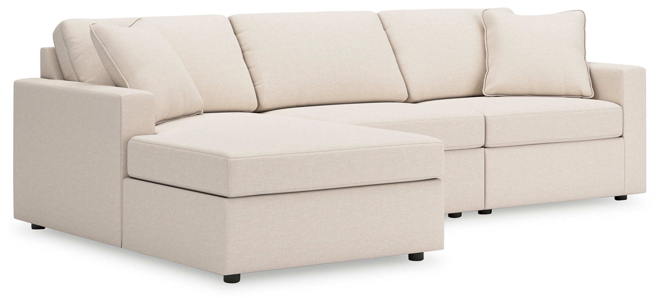 Homestyle Furniture - Ashley Furniture - Modmax 3-Piece Sectional with Chaise - RAF 3-Piece Sectional with Chaise / Oyster - 92103S17