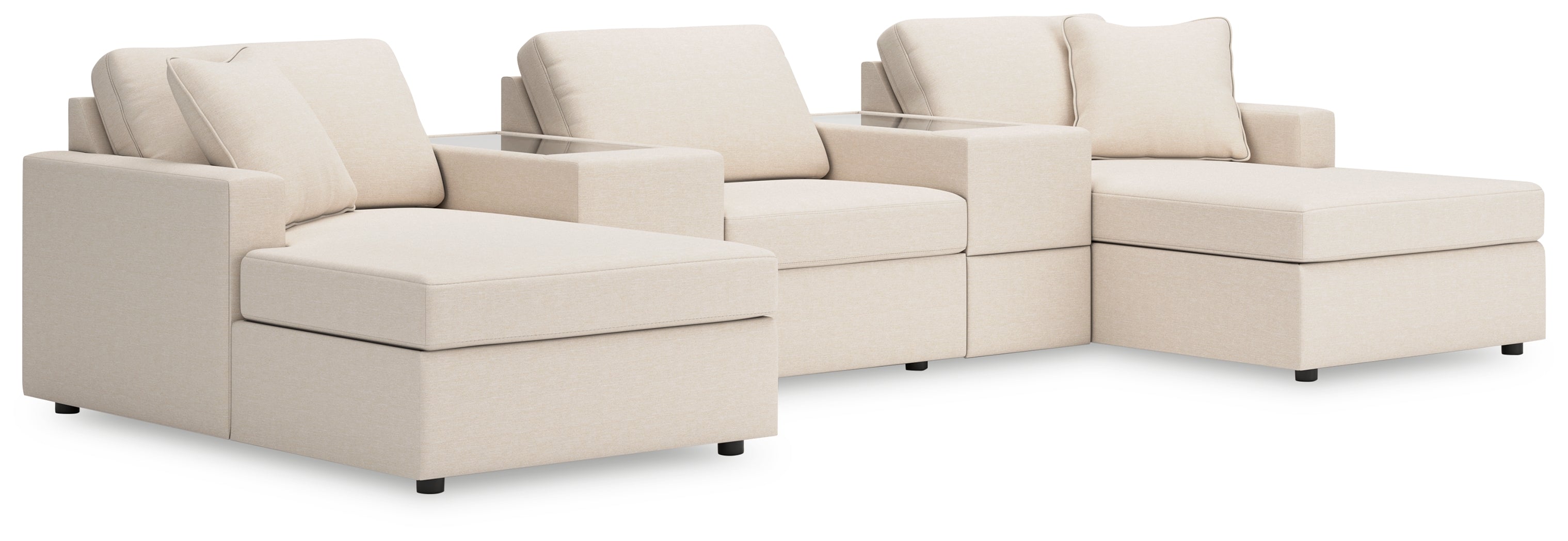 Homestyle Furniture - Ashley Furniture - Modmax 5-Piece Pit Sectional - RAF 5-Piece Pit Sectional / Oyster - 92103S44