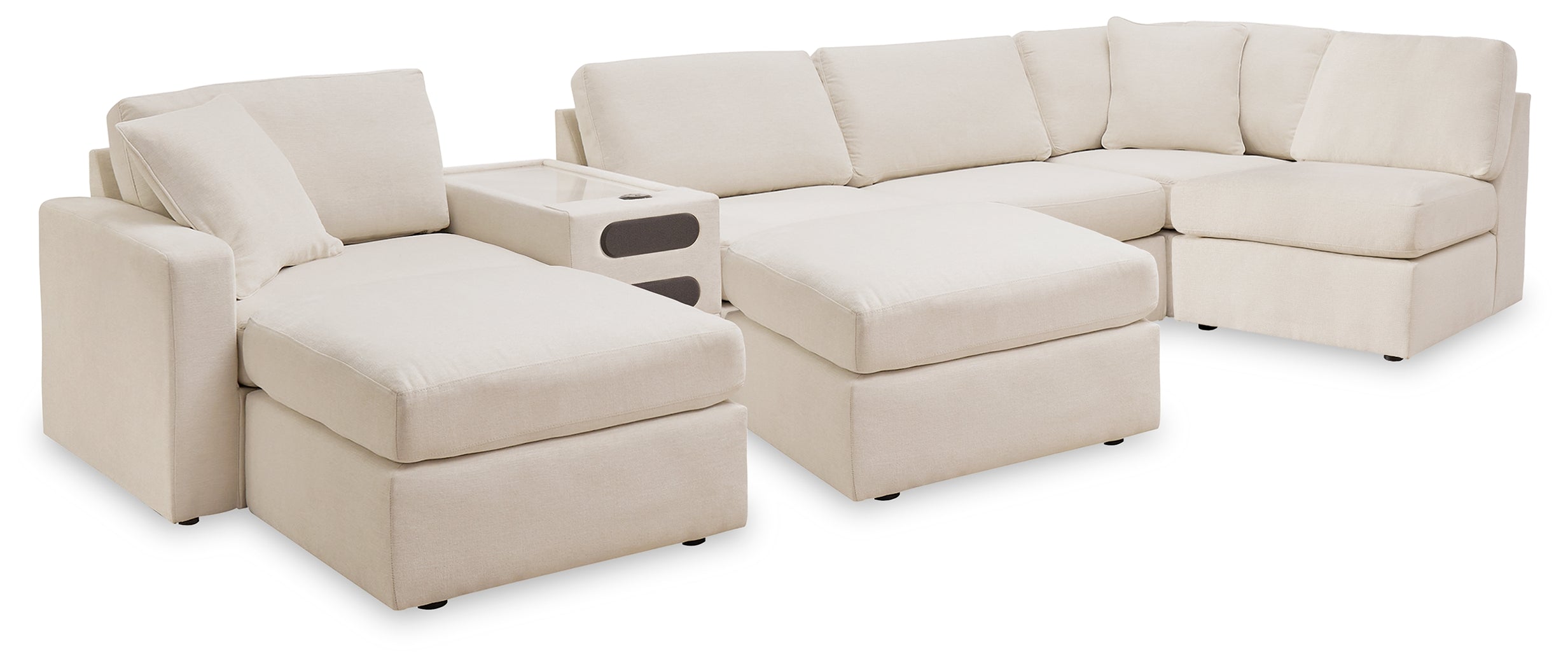 Homestyle Furniture - Ashley Furniture - Modmax 6-Piece Sectional and 2 Ottomans - 6-Piece Sectional and 2 Ottomans / Oyster - 92103U8