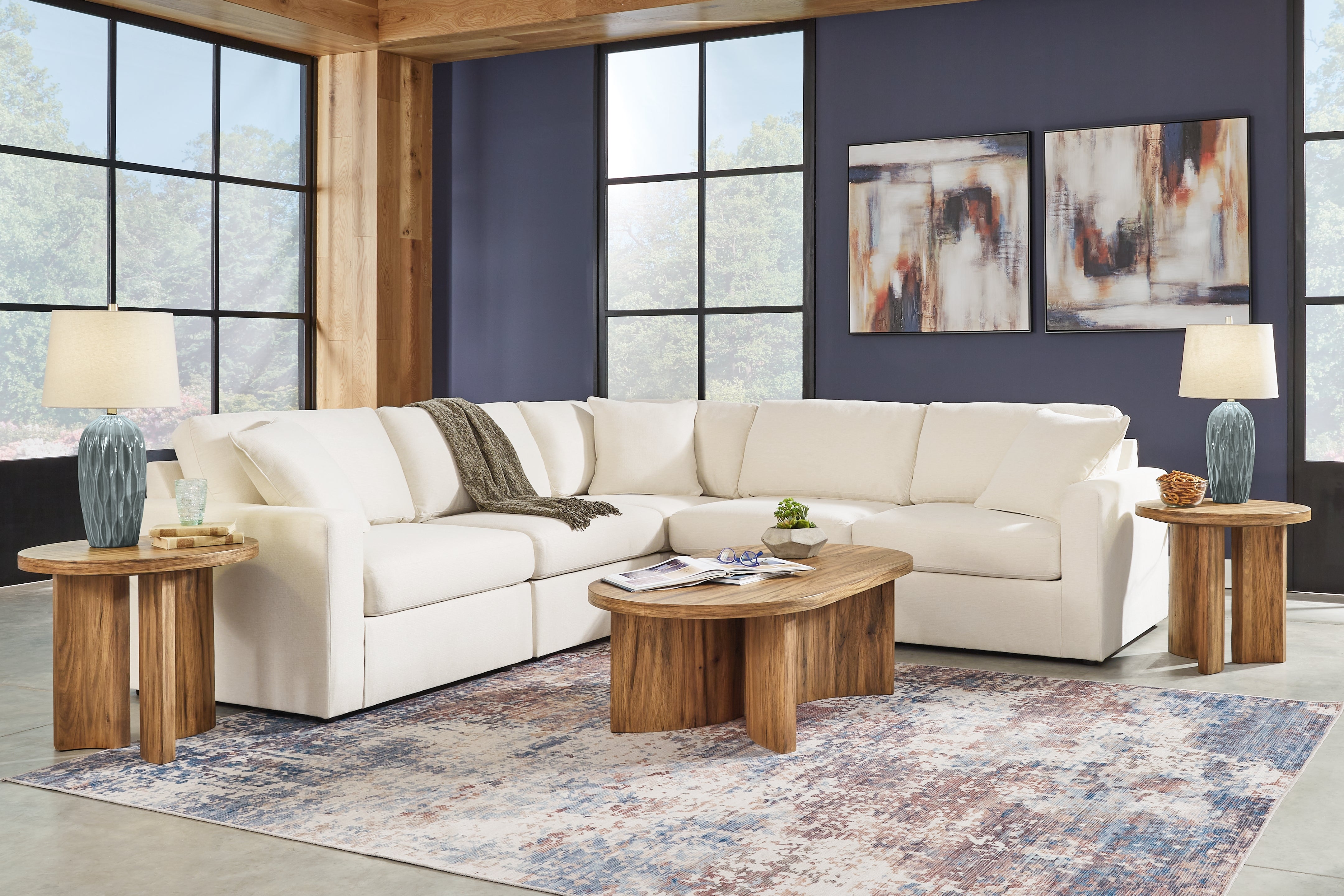 Homestyle Furniture - Ashley Furniture - Modmax 5-Piece Sectional - RAF 5-Piece Sectional / Oyster - 92103S6