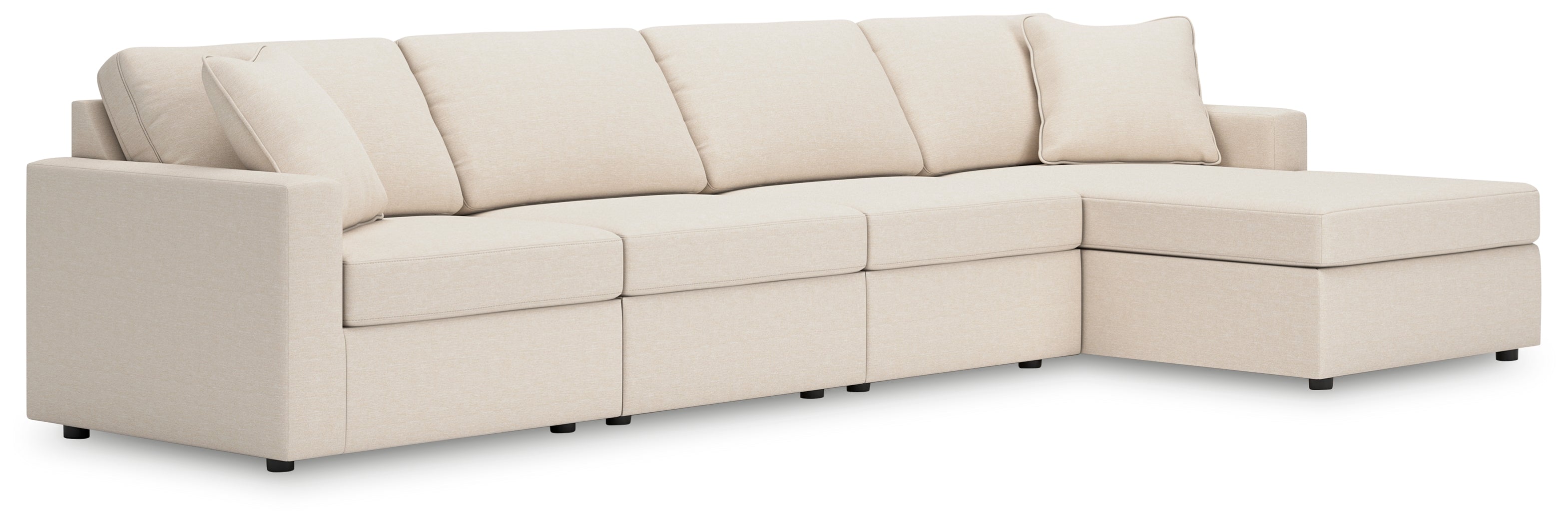 Homestyle Furniture - Ashley Furniture - Modmax 4-Piece Sectional with Chaise - RAF 4-Piece Sectional with Chaise / Oyster - 92103S27