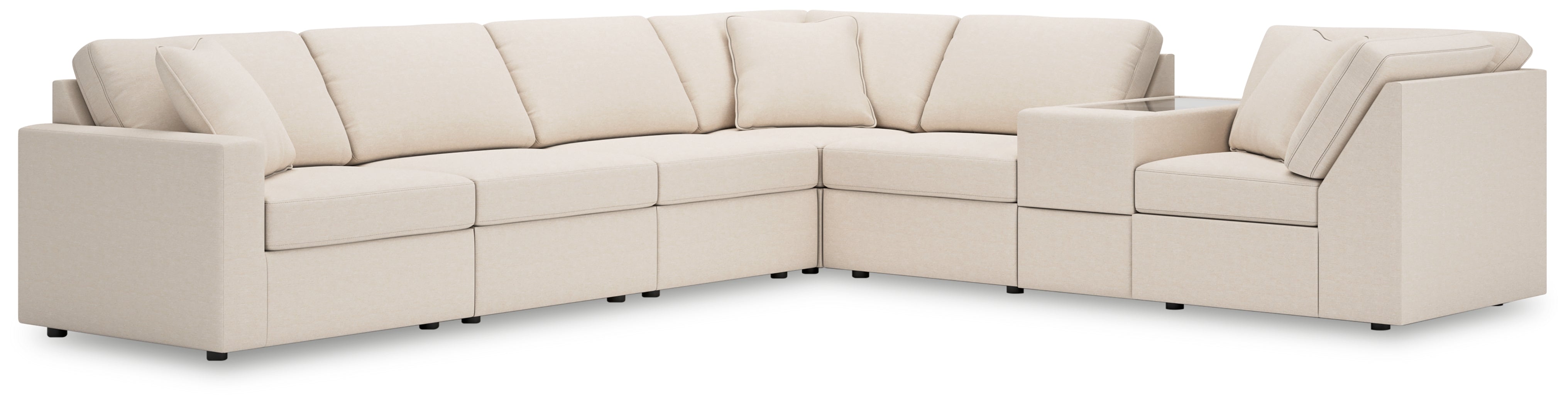 Homestyle Furniture - Ashley Furniture - Modmax 7-Piece Sectional - RAF 7-Piece Sectional / Oyster - 92103S33
