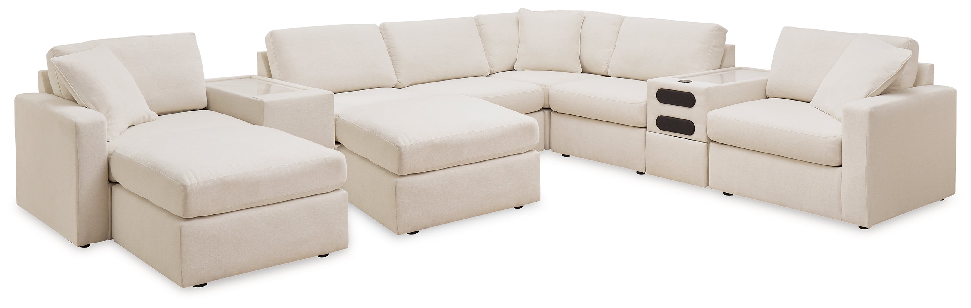 Homestyle Furniture - Ashley Furniture - Modmax 8-Piece Sectional and 2 Ottomans - 8-Piece Sectional and 2 Ottomans / Oyster - 92103U13