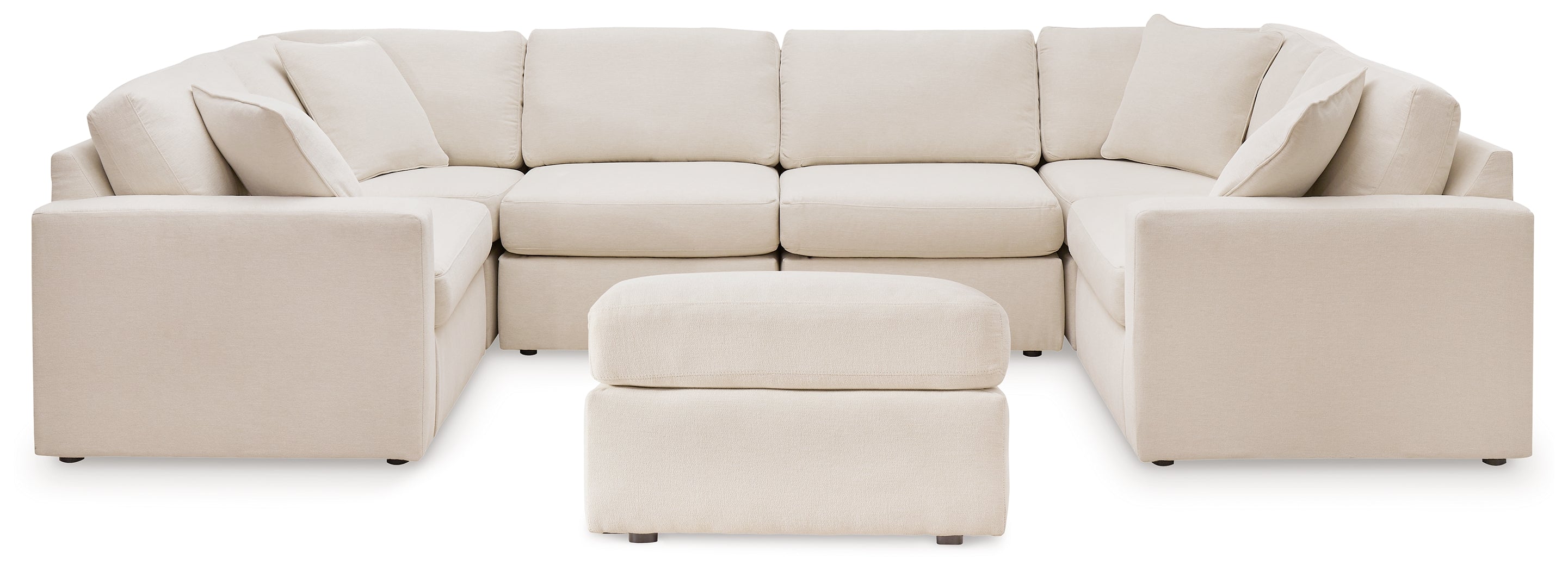Homestyle Furniture - Ashley Furniture - Modmax 6-Piece Sectional and Ottoman - 6-Piece Sectional and Ottoman / Oyster - 92103U18