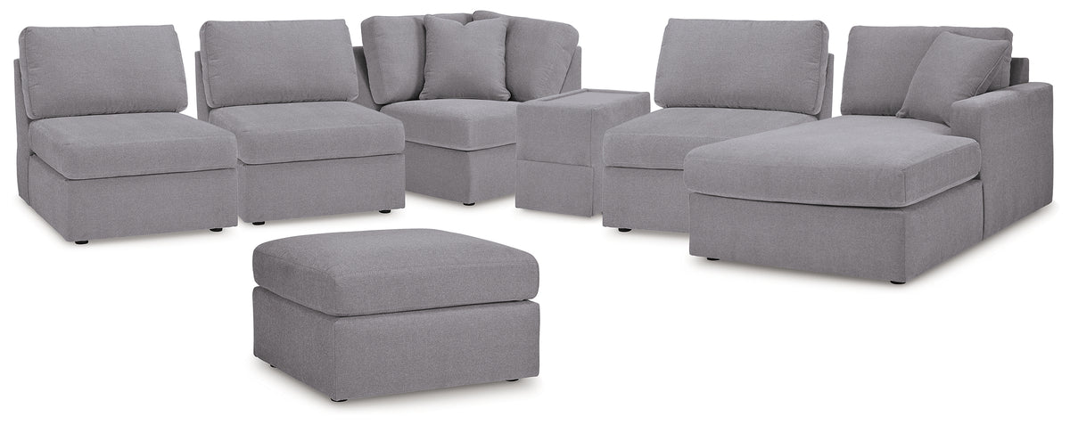 Homestyle Furniture - Ashley Furniture - Modmax 6-Piece Sectional with Chaise and Ottoman - 6-Piece Sectional with Chaise and Ottoman - 92104U7