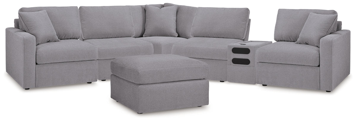 Homestyle Furniture - Ashley Furniture - Modmax 6-Piece Sectional and Oversized Accent Ottoman - 6-Piece Sectional and Oversized Accent Ottoman - 92104U25