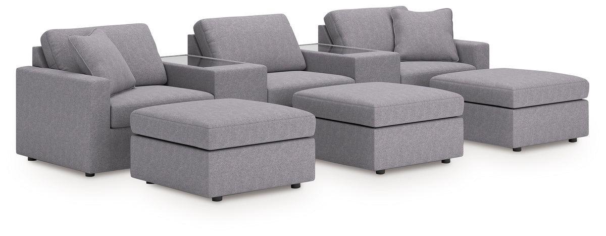 Homestyle Furniture - Ashley Furniture - Modmax 5-Piece Sectional and 3 Ottomans - 5-Piece Sectional and 3 Ottomans - 92104U19