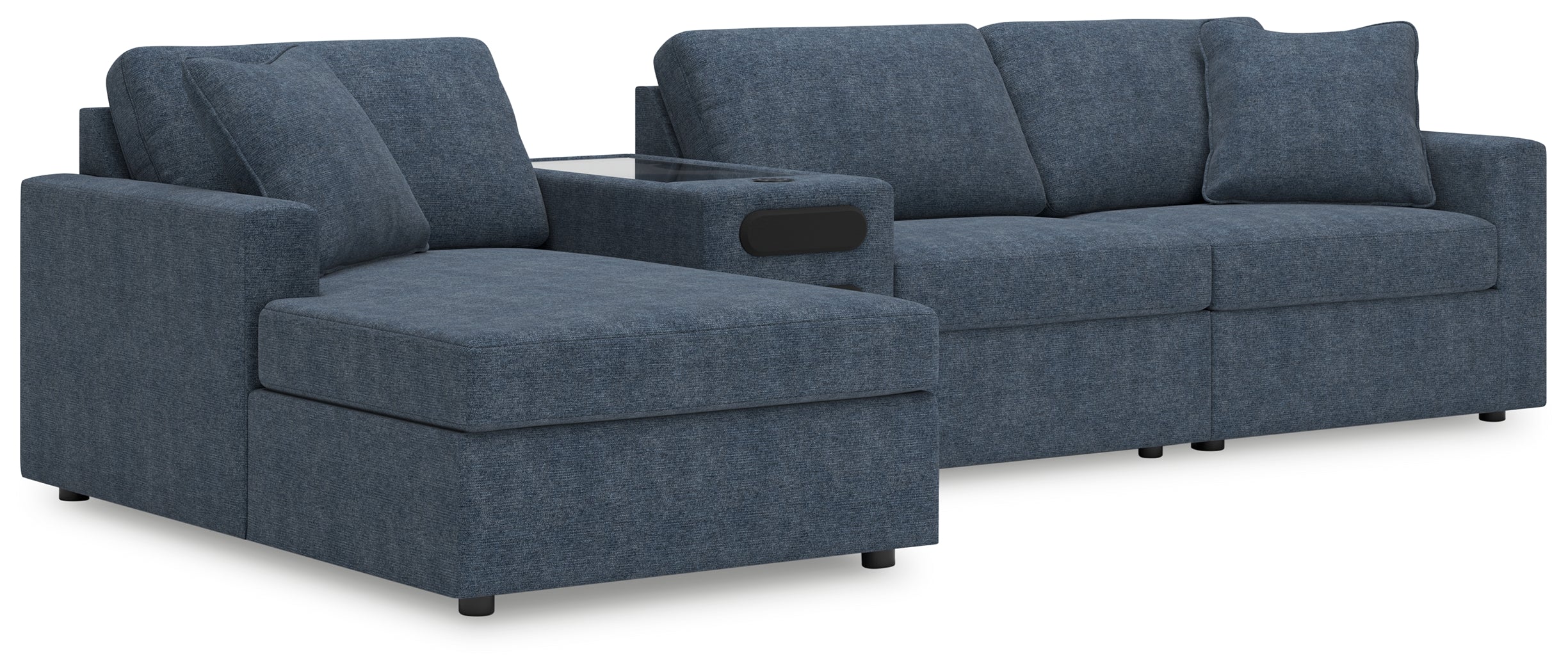 Homestyle Furniture - Ashley Furniture - Modmax 4-Piece Sectional with Chaise - RAF 4-Piece Sectional with Chaise / Ink - 92121S38