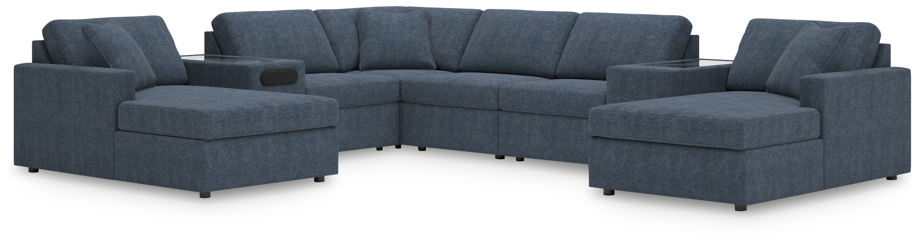 Homestyle Furniture - Ashley Furniture - Modmax 8-Piece Sectional with Chaise - RAF 8-Piece Sectional with Chaise / Ink - 92121S31