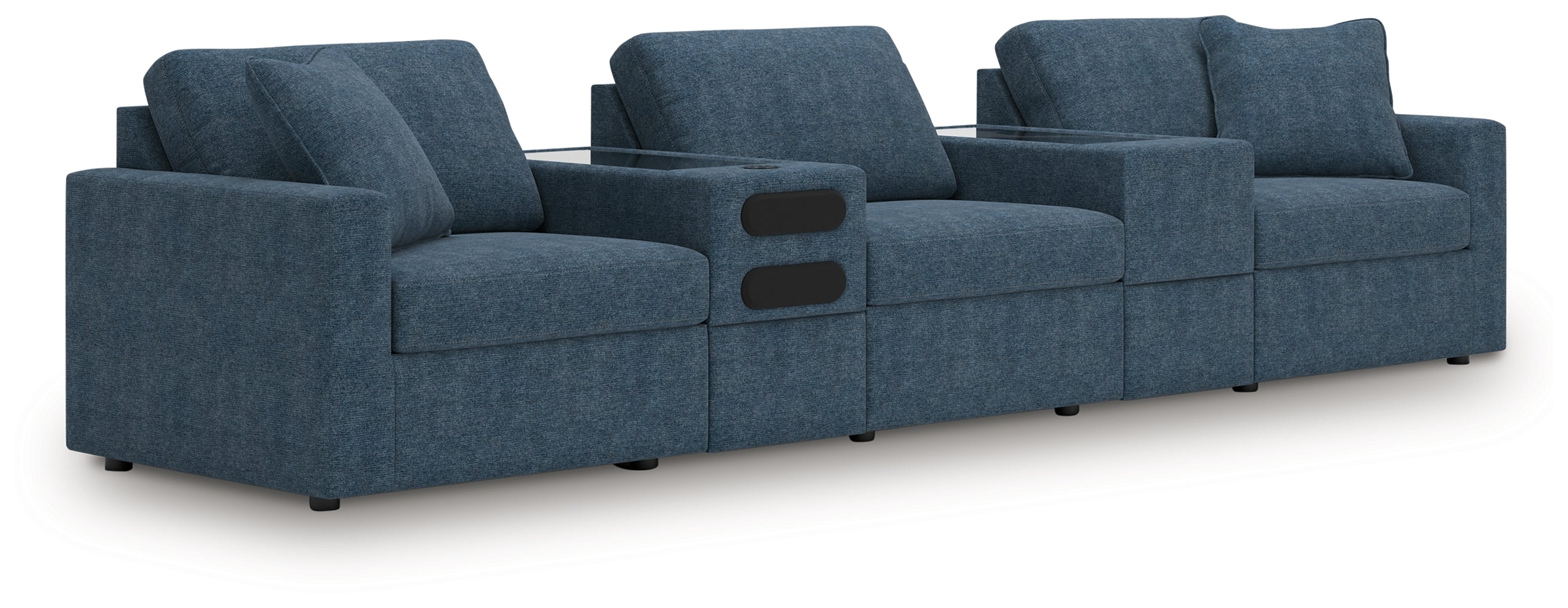 Homestyle Furniture - Ashley Furniture - Modmax 5-Piece Sectional with Audio System - RAF 5-Piece Sectional with Audio System / Ink - 92121S64