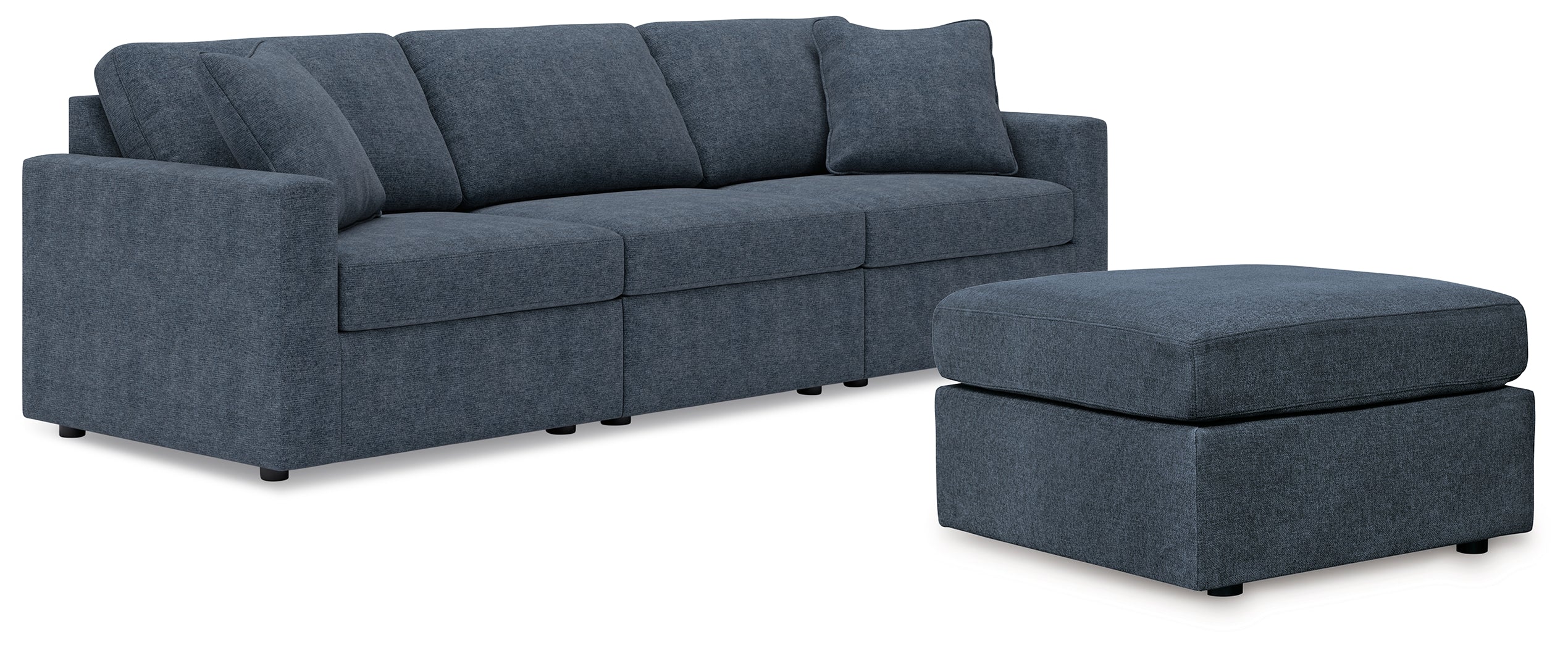 Homestyle Furniture - Ashley Furniture - Modmax 3-Piece Sectional and Ottoman - 3-Piece Sectional and Ottoman / Ink - 92121U4