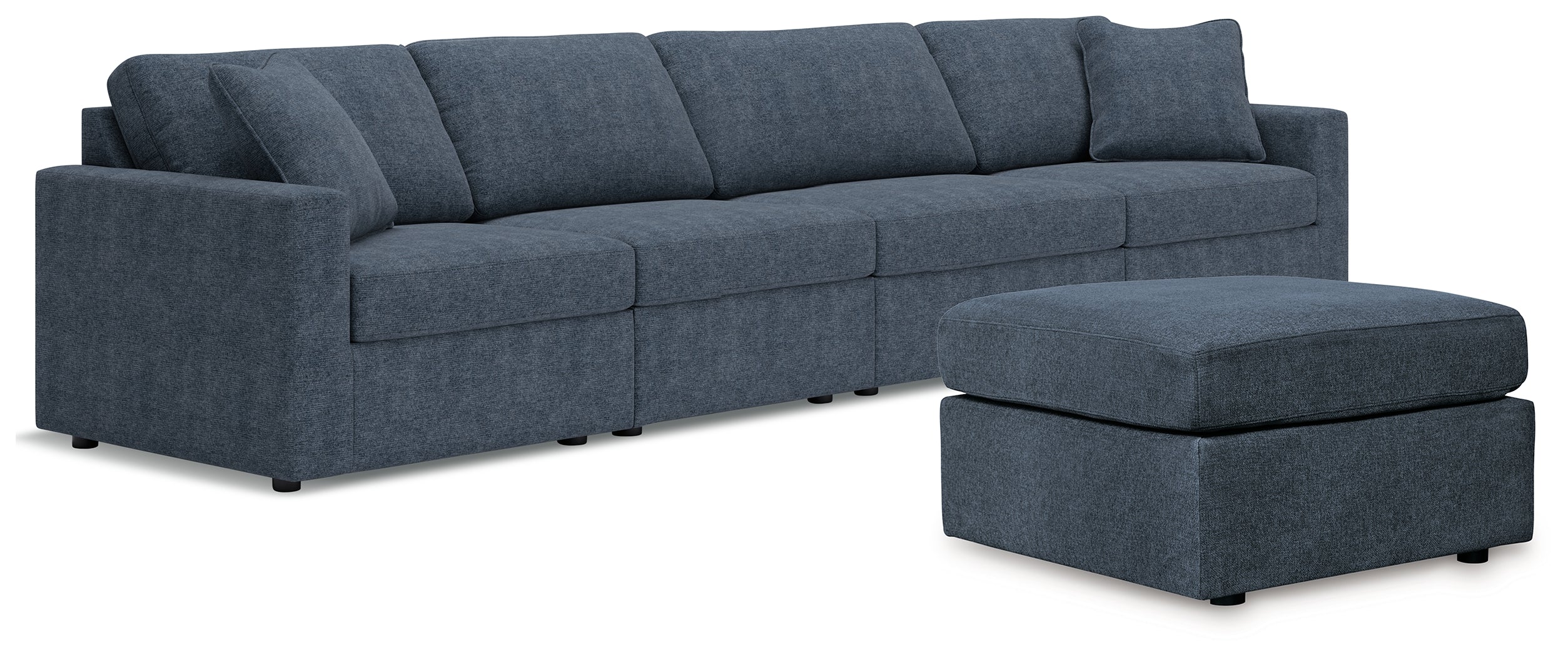 Homestyle Furniture - Ashley Furniture - Modmax 4-Piece Sectional and Ottoman - 4-Piece Sectional and Ottoman / Ink - 92121U2