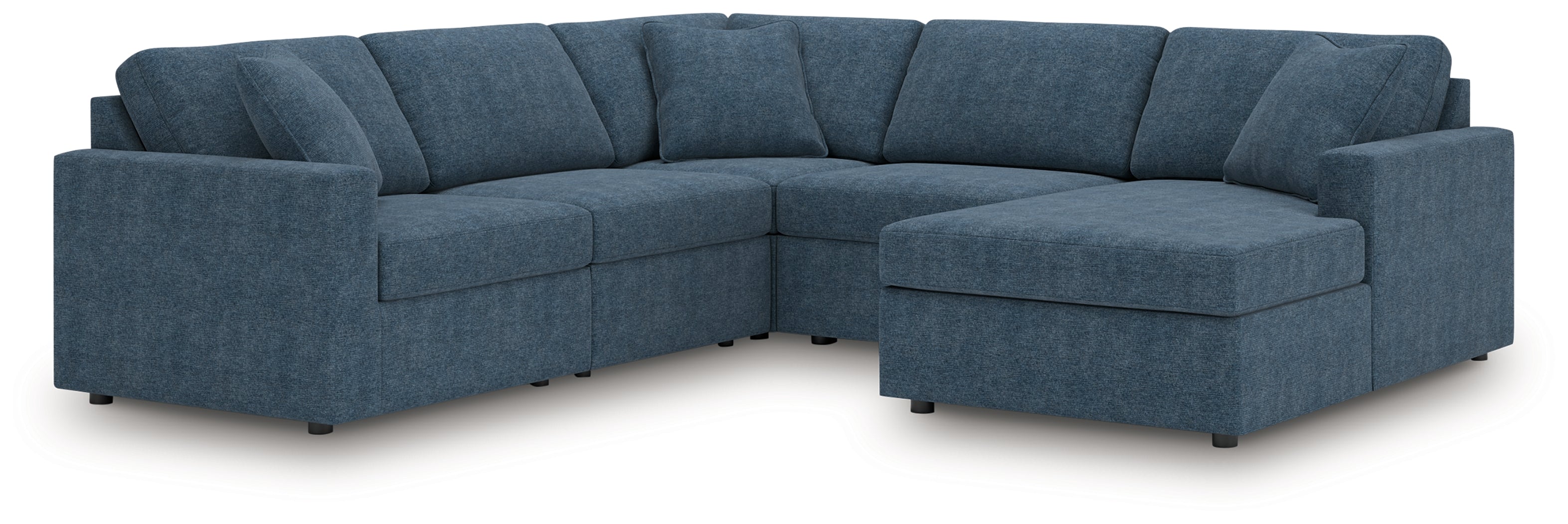 Homestyle Furniture - Ashley Furniture - Modmax 5-Piece Sectional with Chaise - RAF 5-Piece Sectional with Chaise / Ink - 92121S68