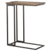 Homestyle Furniture - Coaster - Rudy C-Shaped Side Table with Power Outlet Antique Brown - 935871