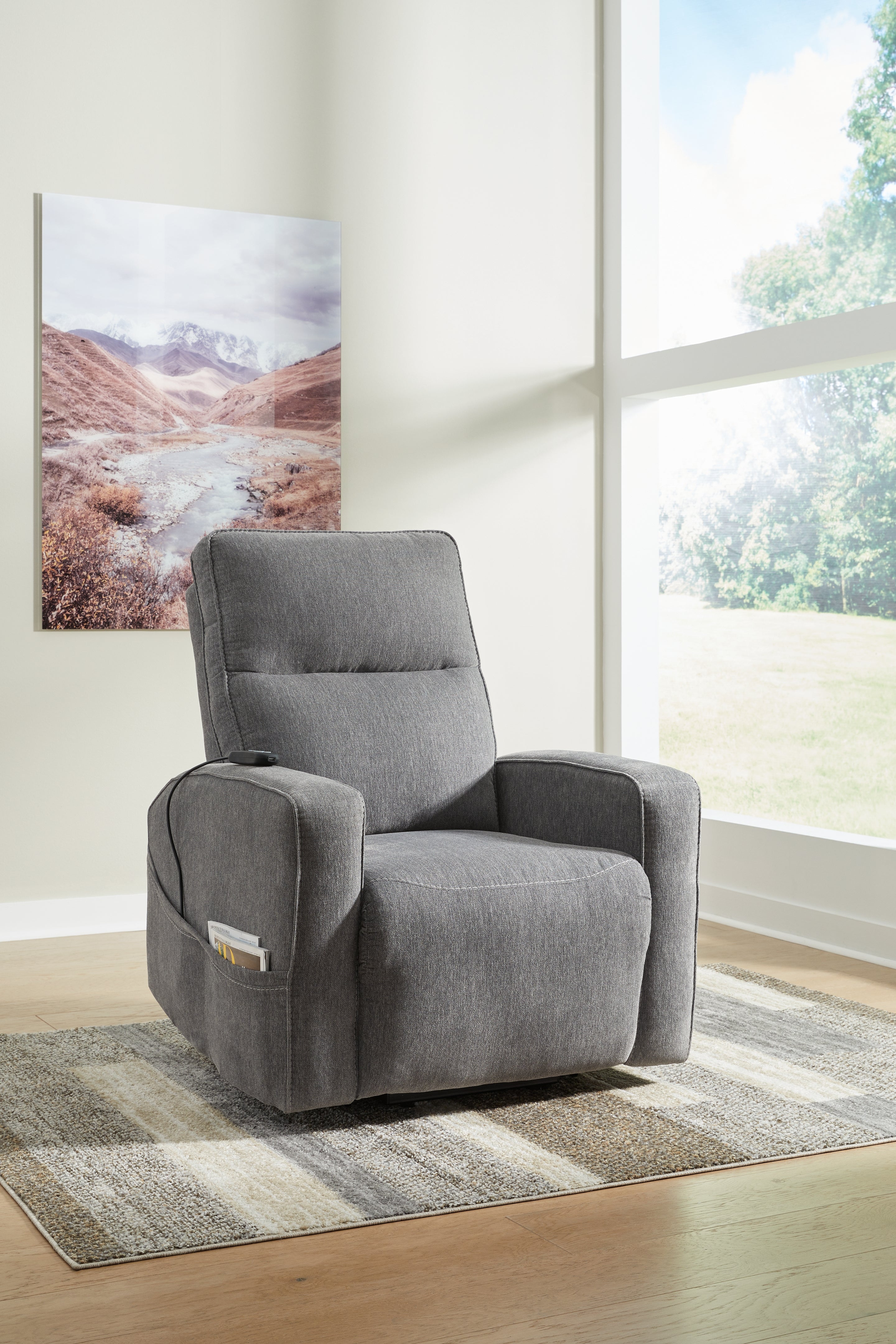 Homestyle Furniture - Ashley Furniture - Starganza Power Lift Recliner - Power Lift Recliner / Gray - 9370412