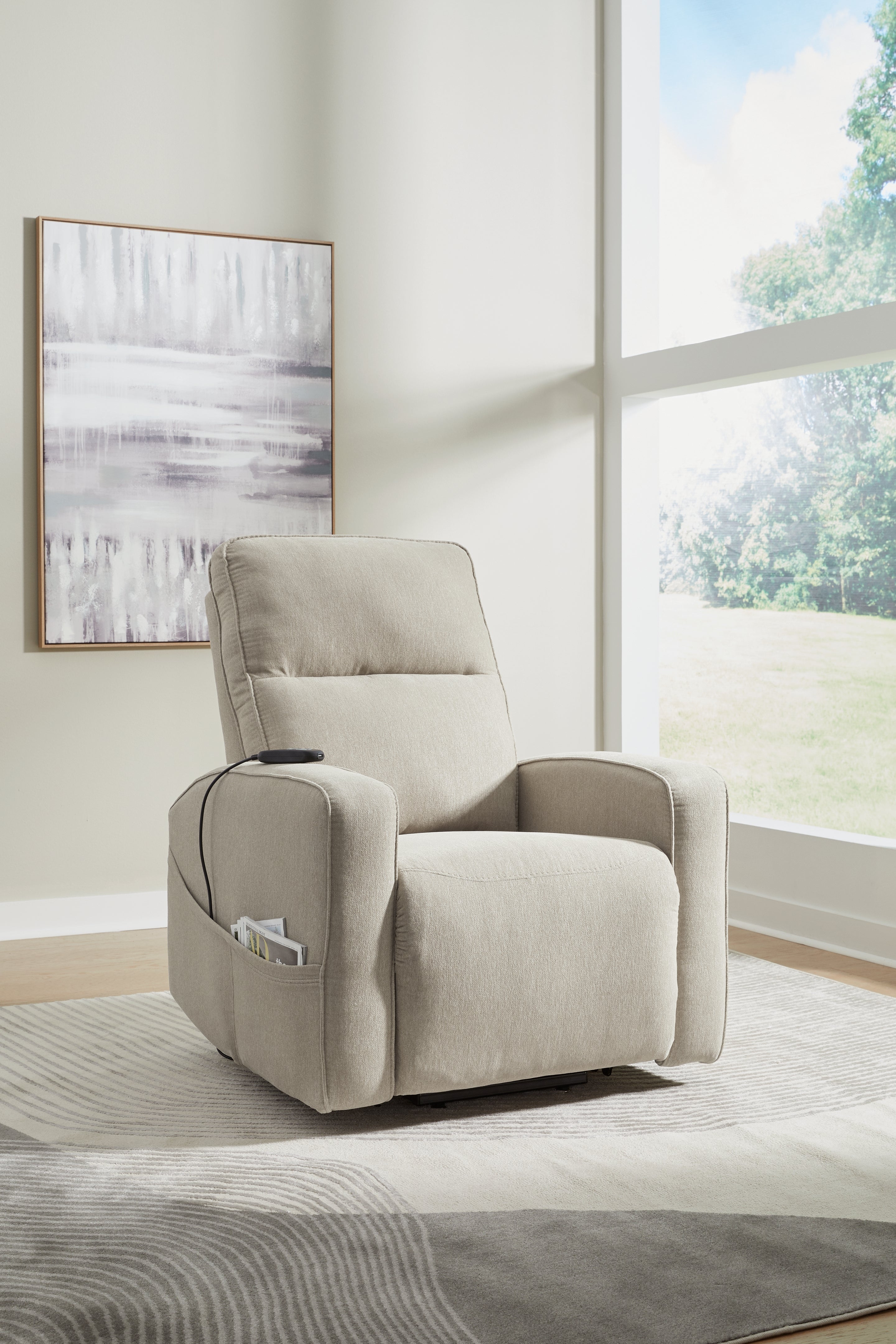 Homestyle Furniture - Ashley Furniture - Starganza Power Lift Recliner - Power Lift Recliner / Smoke - 9370512