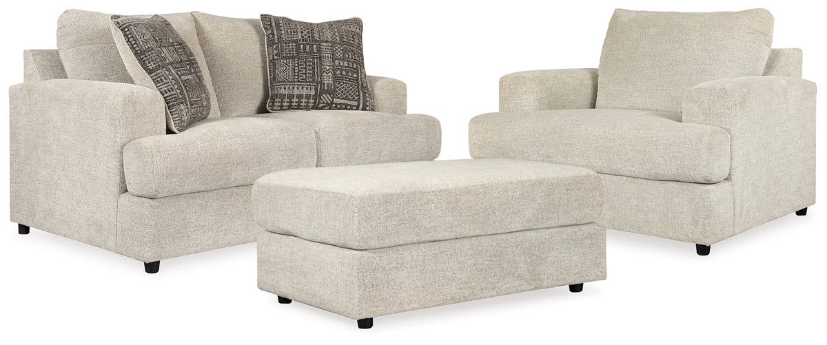 Homestyle Furniture - Ashley Furniture - Soletren Loveseat, Oversized Chair and Ottoman - Loveseat, Oversized Chair and Ottoman - 95104U14