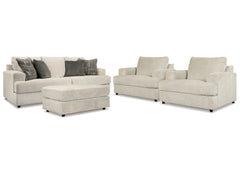 Homestyle Furniture - Ashley Furniture - Soletren Sofa, 2 Chairs, and Ottoman - Sofa, 2 Chairs, and Ottoman - 95104U5