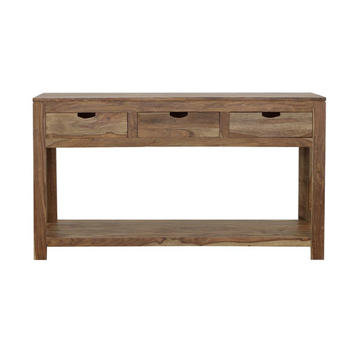 Esther 3-drawer Storage Console Table Natural Sheesham image