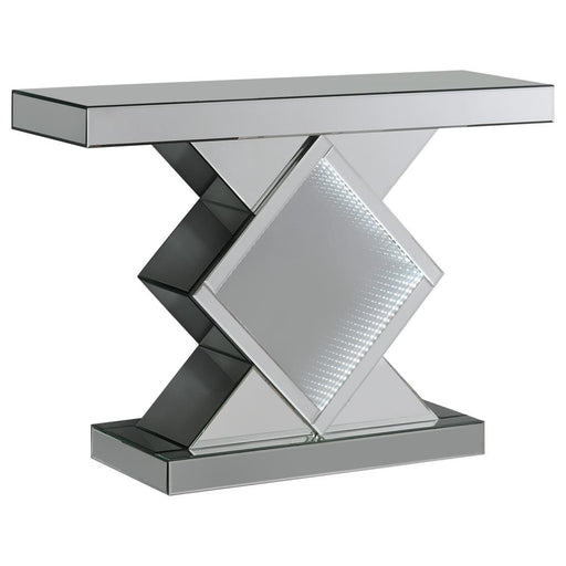 Moody Console Table with LED Lighting Silver image