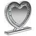Homestyle Furniture - Coaster - Euston Heart Shaped Vanity Mirror Silver - 961528