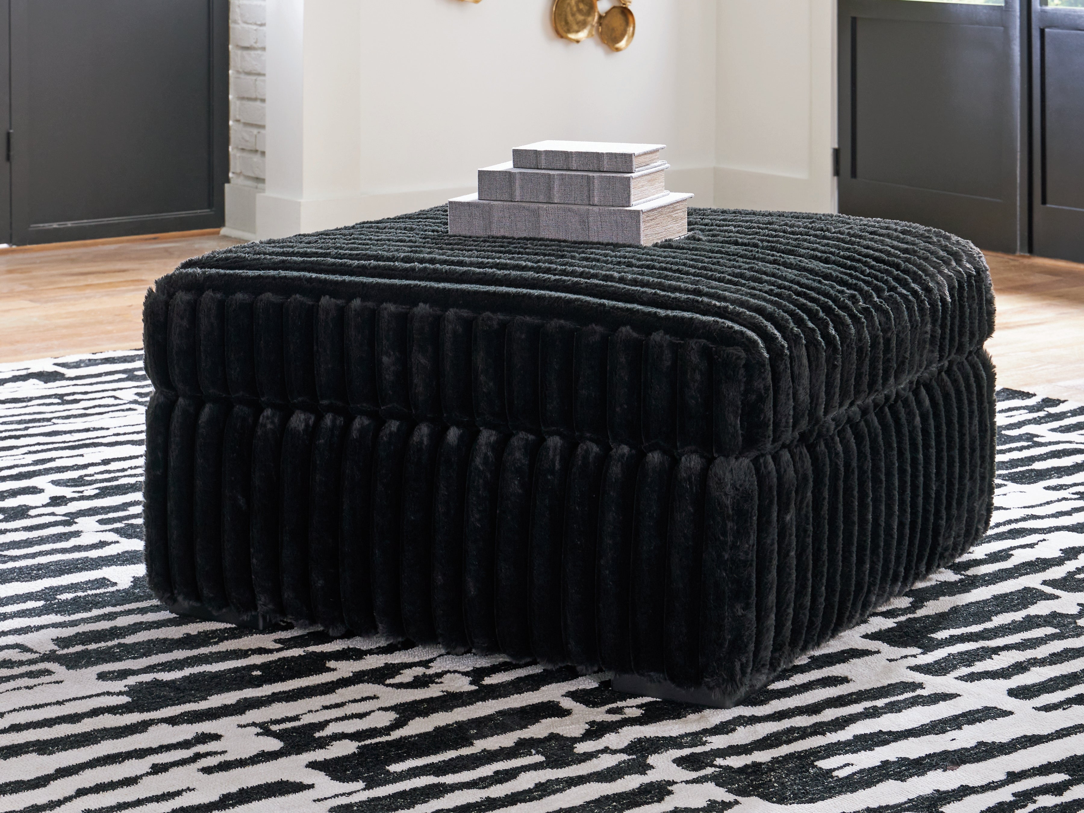 Homestyle Furniture - Ashley Furniture - Midnight-Madness Oversized Accent Ottoman - Oversized Accent Ottoman - 9810308