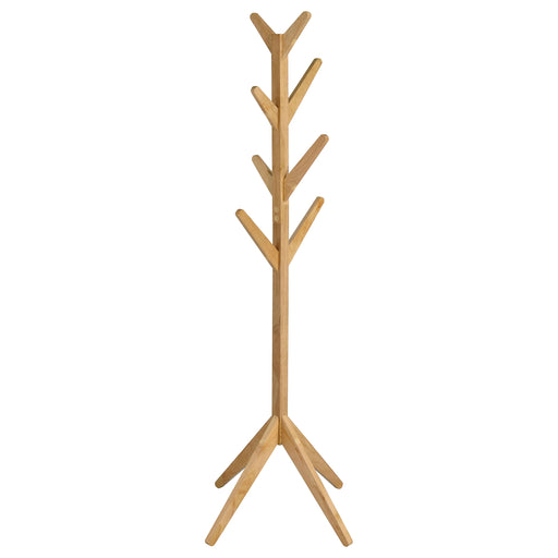 Homestyle Furniture - Coaster - Margaret Solid Wood Coat Rack Clothing Hanger Natural Oak - 983271
