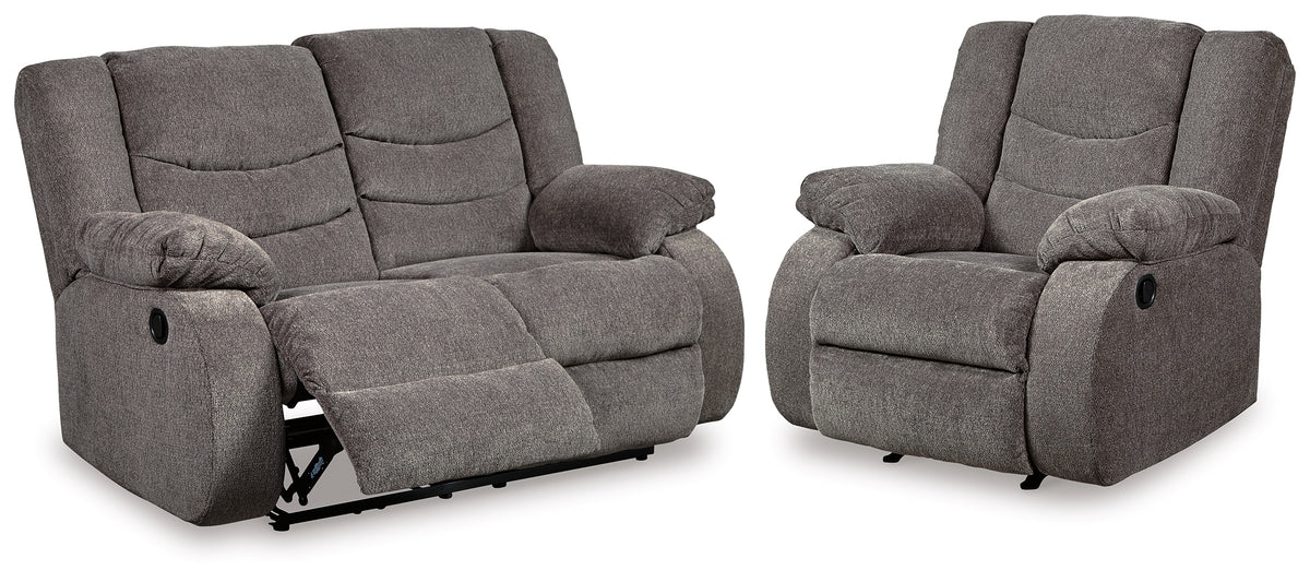 Homestyle Furniture - Ashley Furniture - Tulen Reclining Loveseat and Recliner - Reclining Loveseat and Recliner - 98606U3