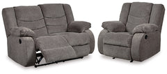 Homestyle Furniture - Ashley Furniture - Tulen Reclining Loveseat and Recliner - Reclining Loveseat and Recliner - 98606U3