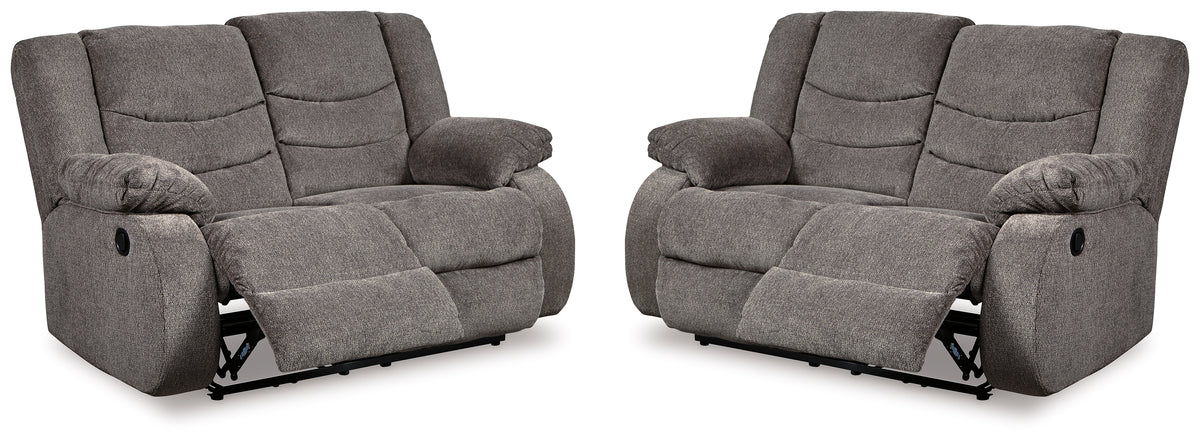 Homestyle Furniture - Ashley Furniture - Tulen Set of 2 Reclining Loveseats - Set of 2 Reclining Loveseats - 98606U5