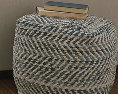 Homestyle Furniture - Ashley Furniture - Chevron Pouf - Pouf - A1000445